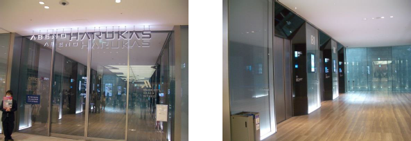 専用エレベーター（ハルカスシャトル）